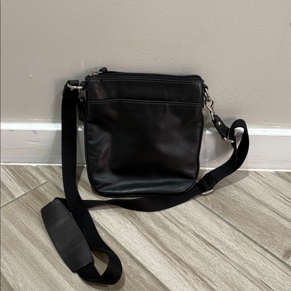 Coach Black Leather Crossbody Bag - Picture 3 of 4